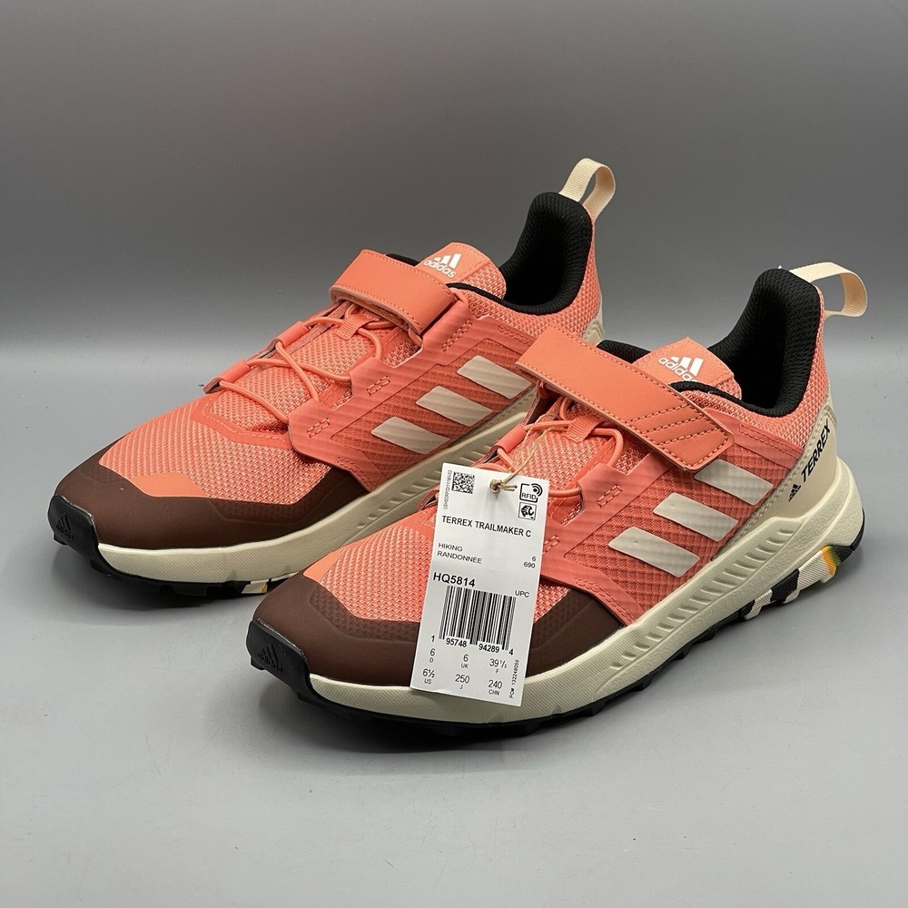 Adidas Men's 6.5 Sneakers Trail Maker Terrex Orange Brown Women's 7.5 HQ5814